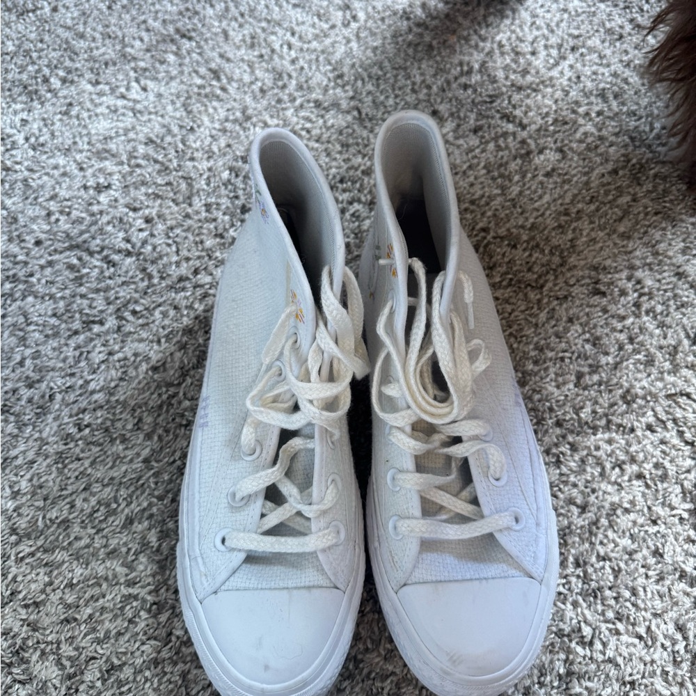 Converse Off-White High-Top Sneakers